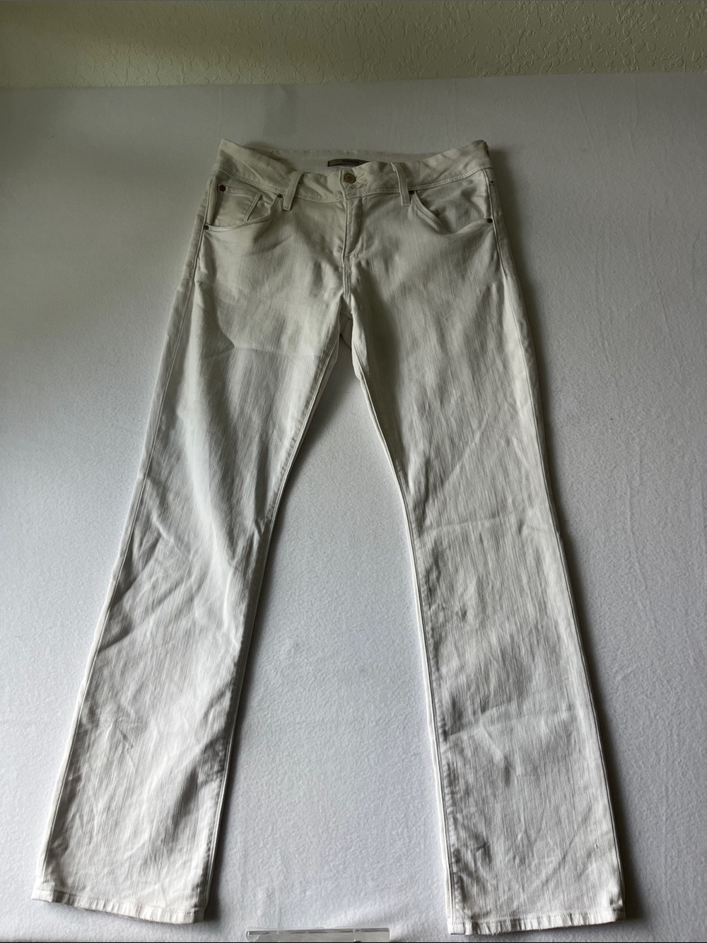 Hudson Jeans Beth White Straight-Leg Denim